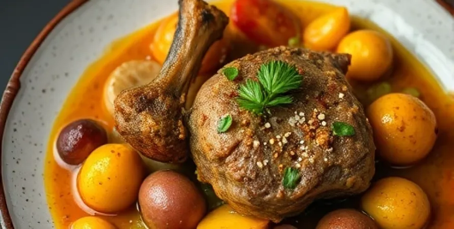 Curry de lamb aux fruits