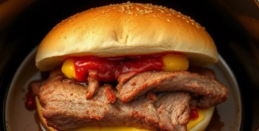 Sandwichs de cerf haché au crock-pot