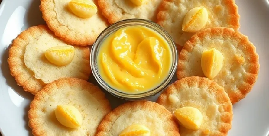 Crackers de pain au beurre d'ail