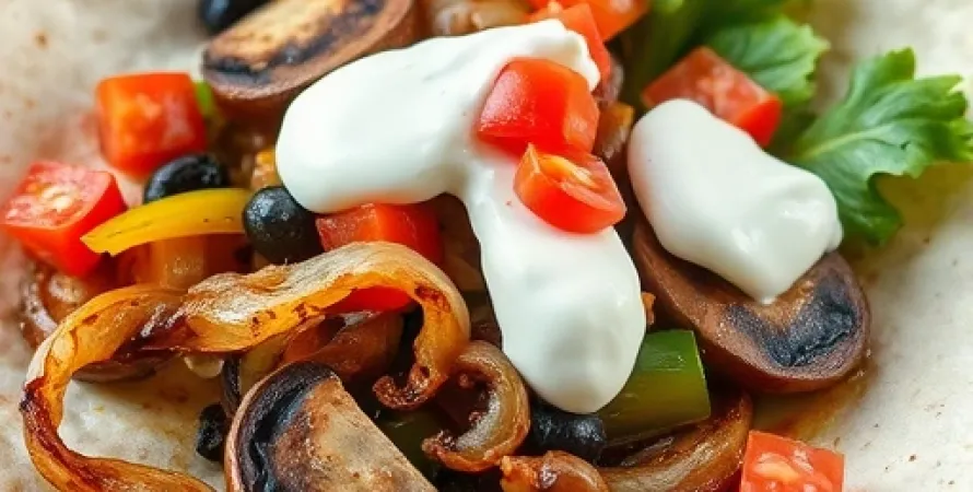 Fajitas de champignons portobello