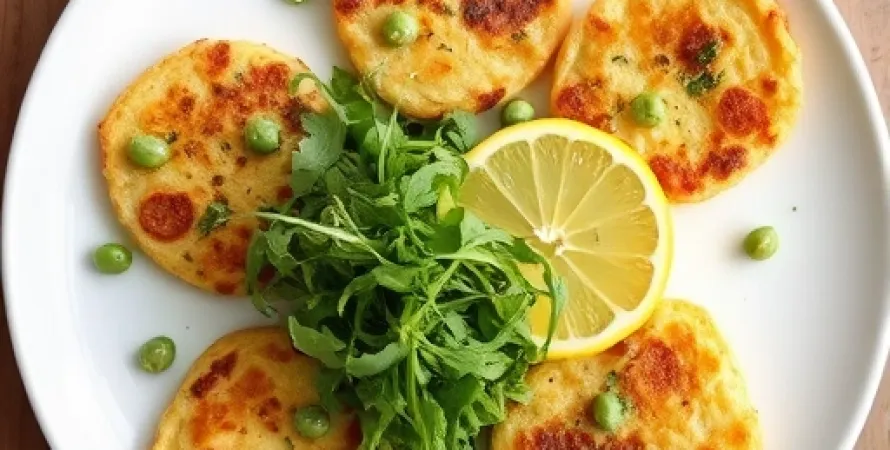 Galettes de maïs et de pois chiches véganes