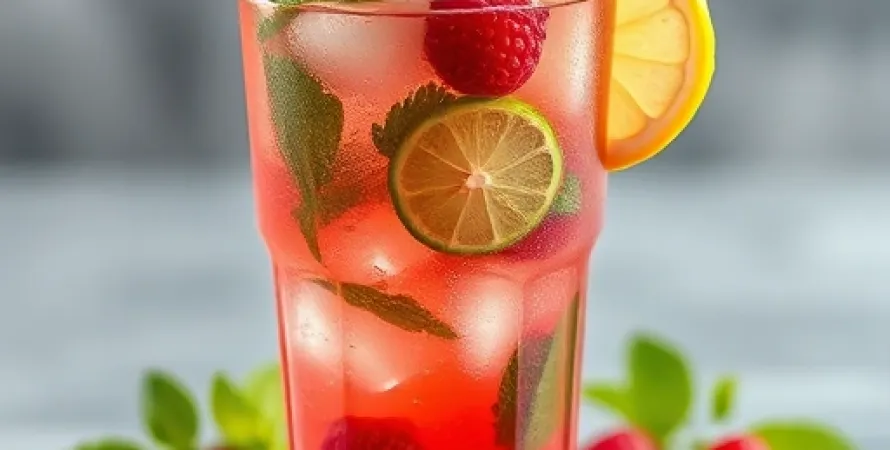 French Mojito à la framboise