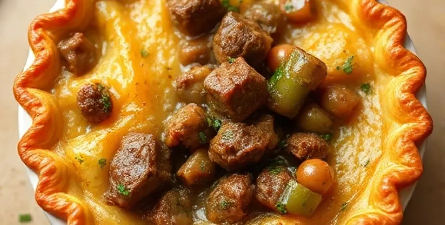 Tourte de Boeuf et Légumes