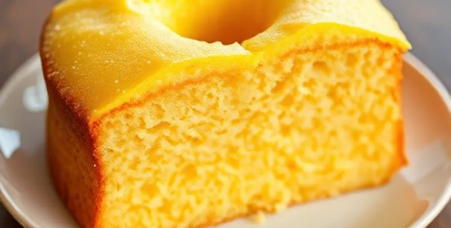 Gâteau jaune fait maison