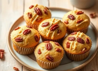 Muffins au Pecan et Cannelle