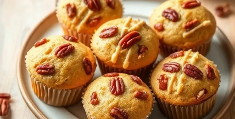 Muffins au Pecan et Cannelle
