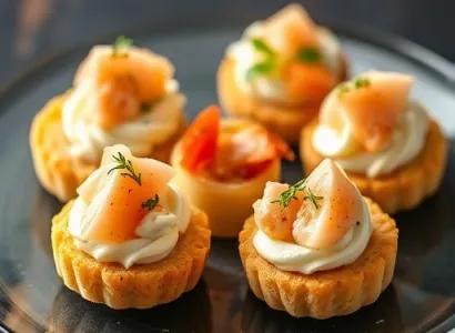 Canapés au crabe