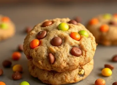Cookies au beurre de pistache et Reese's Pieces