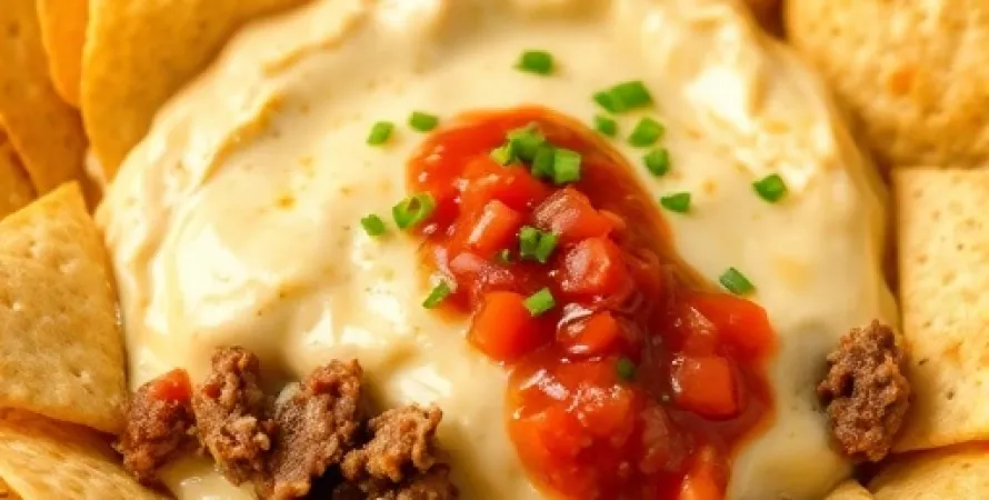 Dip de fromage avec boeuf