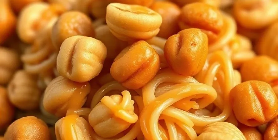 Clusters de noix de peanut au caramel
