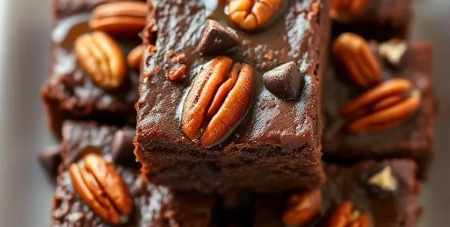 Brownies aux noix de pecan et au chocolat