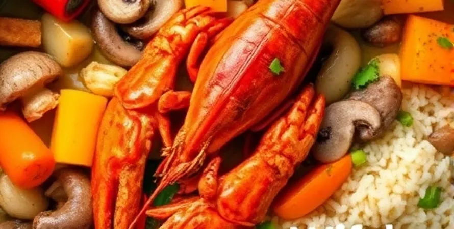 Écrevisse aux légumes