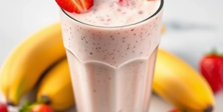 Smoothie aux fruits sans lactose