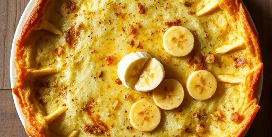 Galette de banane au beurre de cacahuète