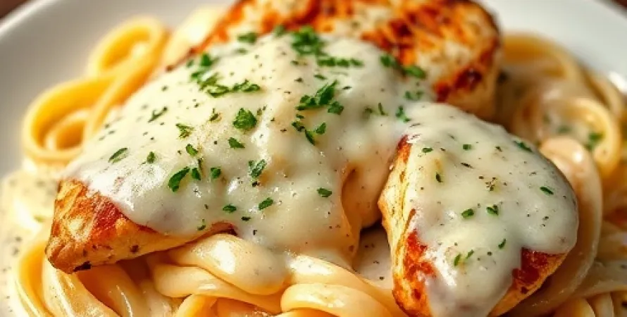 Poulet Alfredo au fromage italien