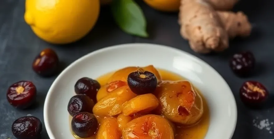 Confit de prune au gingembre