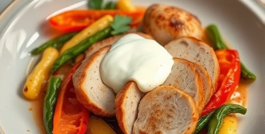 Poulet et feuillettes au crock-pot