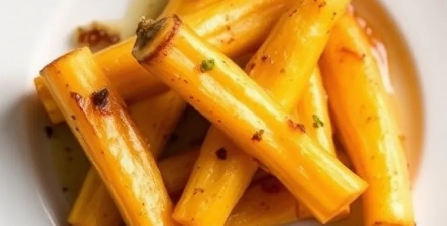 Panais rôtis au miel et au soja