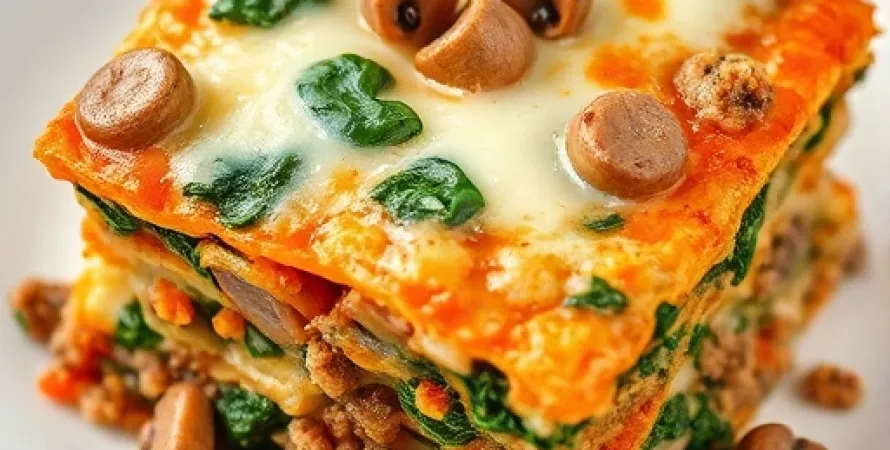 Casserole aux trois couches