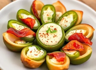 Rouleaux de jalapeno au fromage
