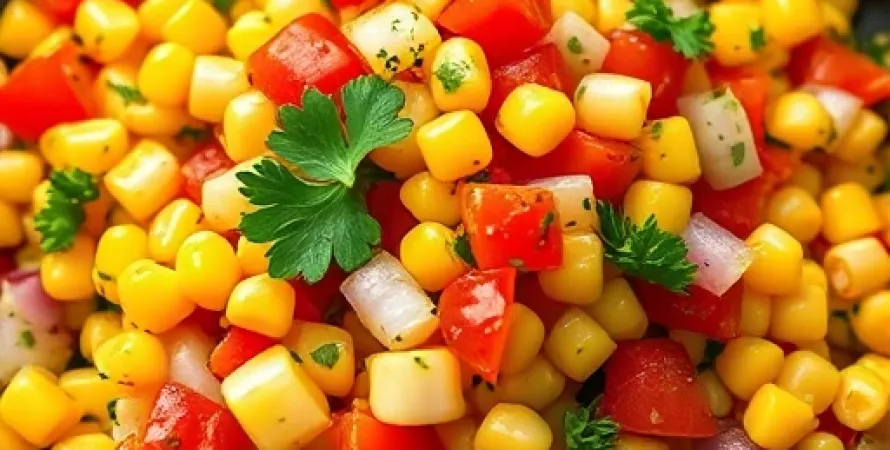 Salsa de maïs et poivrons