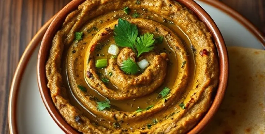 Purée d'aubergine tunisienne et marocaine