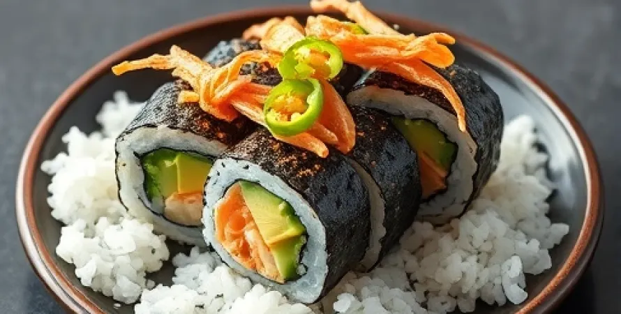 Rouleau de sushi californien