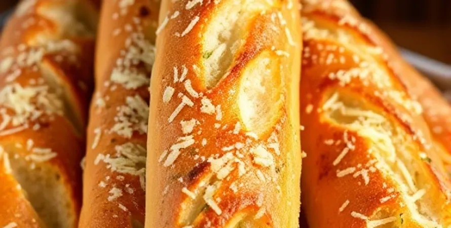 Baguettes au parmesan et ail