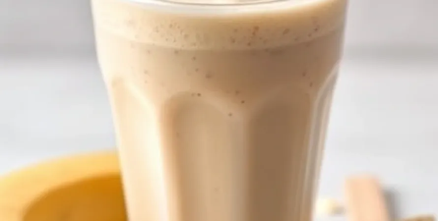 Smoothie banane au lait malté