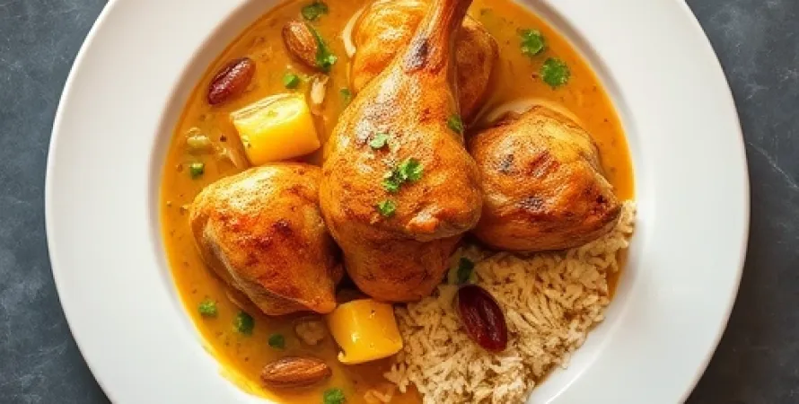 Curry de poulet aux arachides