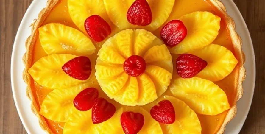 Tarte d'ananas à la barbade