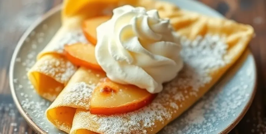Crêpes allemandes aux pommes
