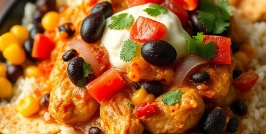 Poulet mexicain crémeux
