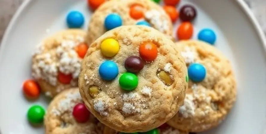 Cookies aux flocons d'avoine et M&M's