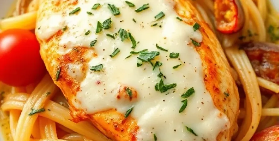 Poulet au fromage et aux herbes
