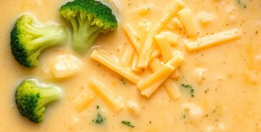 Soupe de brocolis au fromage
