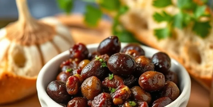 Tartine d'olives méditerranéennes