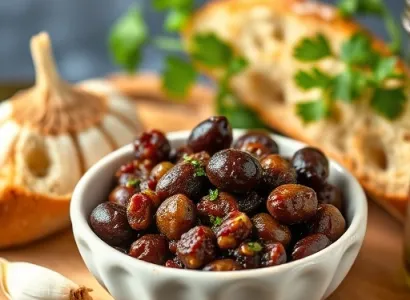 Tartine d'olives méditerranéennes