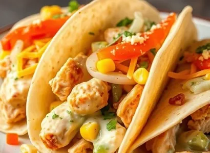 Tacos crémeux au poulet