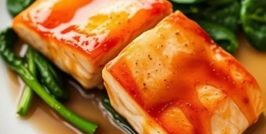 Saumon au miel d'érable