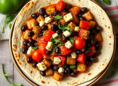 Casseroles aux haricots noirs