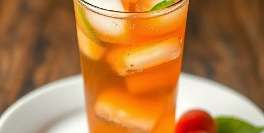 Thé glacé au litchi