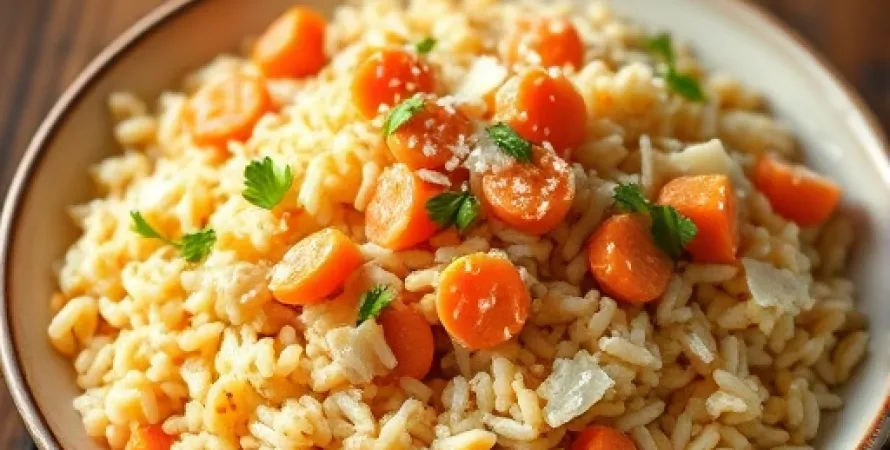 Riz crémeux aux carottes