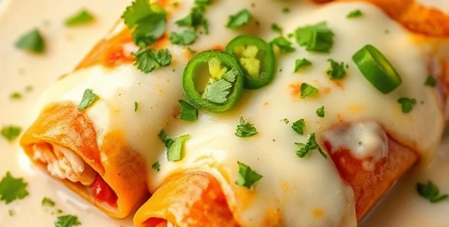 Enchiladas au poulet et au cilantro