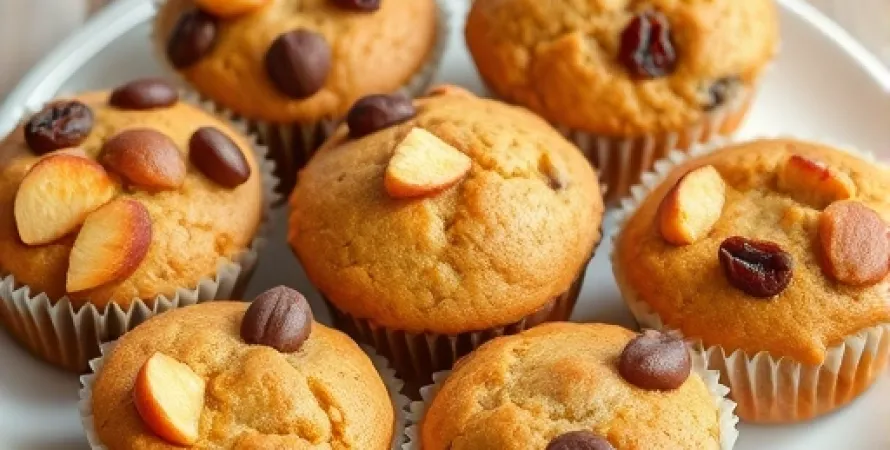 Muffins au lin et aux fruits