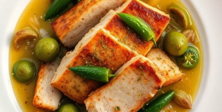 Porc au chile vert épicé