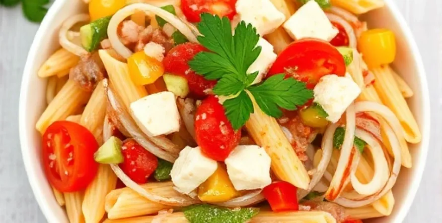 Salade de pâtes italiennes au tomate