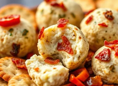 Boules de fromage au tomate séchée