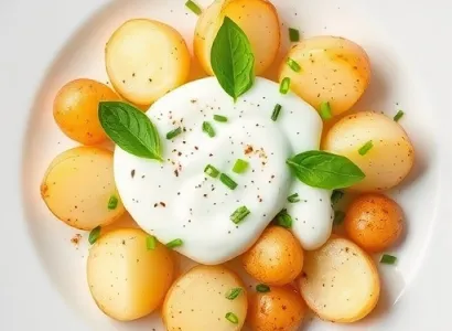 Pommes de terre vaquères à la crème fraîche