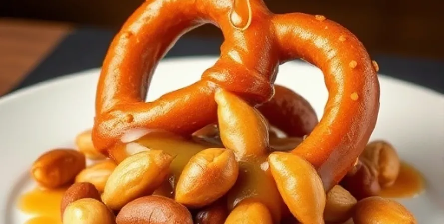 Bretzel de noix de forêt tropicale